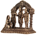 Pure Brass Ram Darbar Idol Intricate Carvings 4 Inch - Miniature Masterpiece | Jaipurio